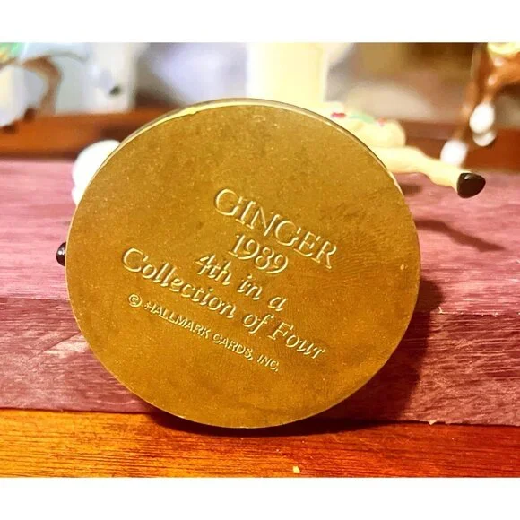 Hallmark 1989 Gingee Carousel Horse Figurines Set Of 4 Collectible Miniatures Wi - Picture 6 of 6